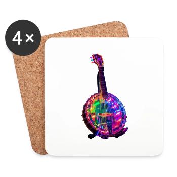 Banjo - Untersetzer (4er-Set) - Weiß - Vorne