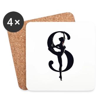 S graceful - Coasters (set of 4) - white - Front