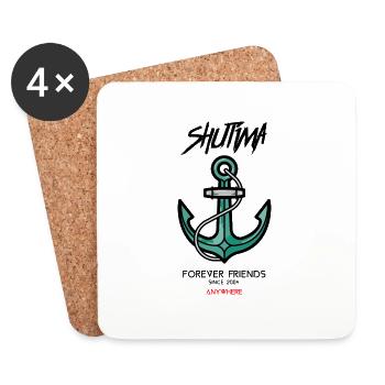 Shutima Forever Friends Anywhere - Untersetzer (4er-Set) - Weiß - Vorne