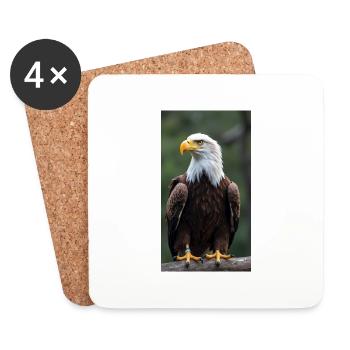 Aigle - Dessous de verre (lot de 4) - blanc - Devant
