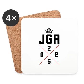 Jga 2025 Junggesellenabschied - Untersetzer (4er-Set) - Weiß - Vorne