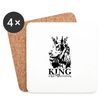 COCKER SPANIEL King Chien Disant Chiens Wilsigns - Dessous de verre (lot de 4) - blanc - Devant