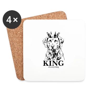 CHESAPEAKE BAY RETRIEVER King Dogs Wilsigns - Dessous de verre (lot de 4) - blanc - Devant