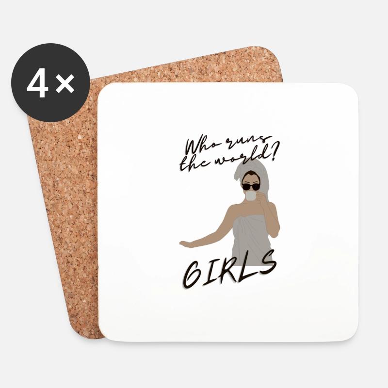 Feminist - Untersetzer (4er-Set) - Weiß