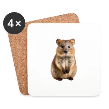 Quokka - Coasters (set of 4) - white - Front