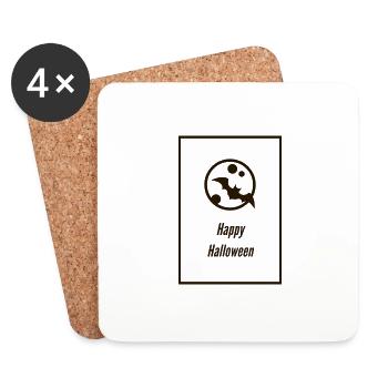 Happy Halloween - Coasters (set of 4) - white - Front