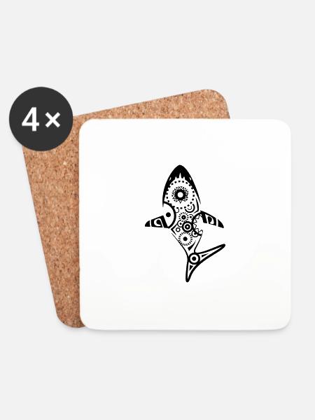 HAI - MAORI - Untersetzer (4er-Set) - Weiß