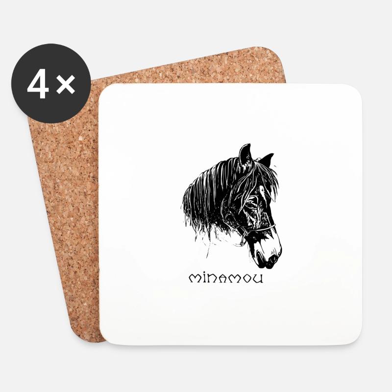 Minamou - Untersetzer (4er-Set) - Weiß