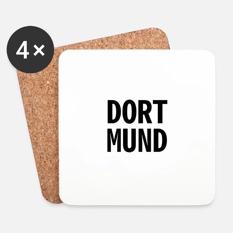 Dortmund - Untersetzer (4er-Set) - Weiß