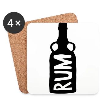 rum - Coasters (set of 4) - white - Front