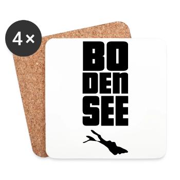Bodensee - Untersetzer (4er-Set) - Weiß - Vorne