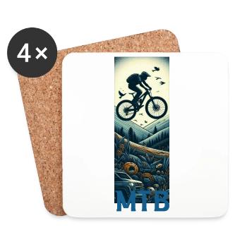 Mtb - Coasters (set of 4) - white - Front