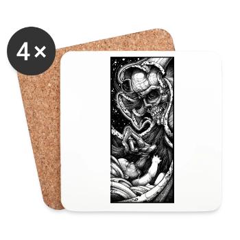 End and Beginning of the Circle - Coasters (set of 4) - white - Front