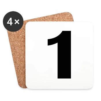 1 - Untersetzer (4er-Set) - Weiß - Vorne
