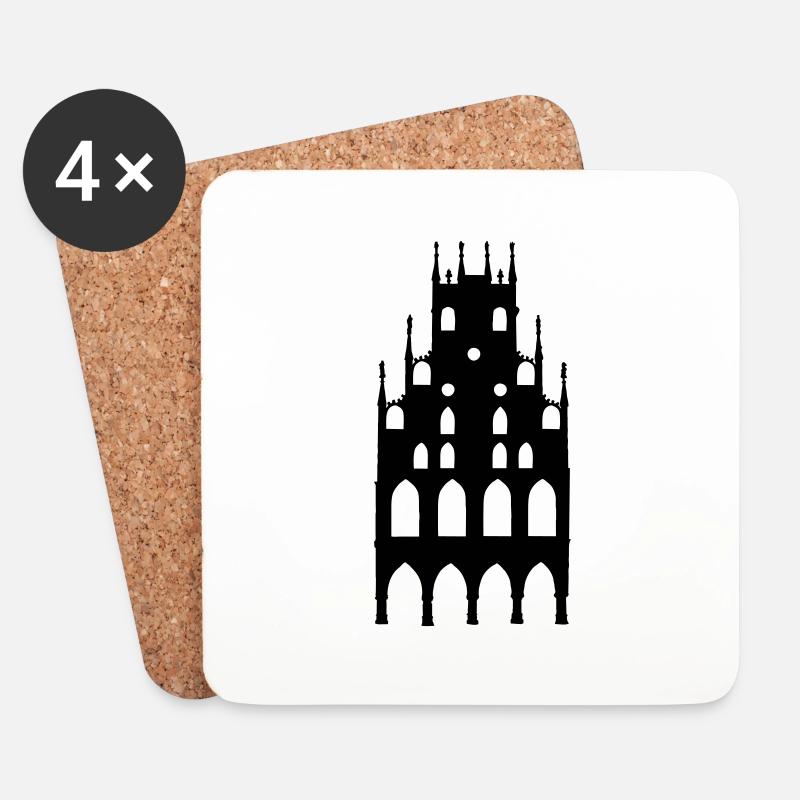 Münster - Untersetzer (4er-Set) - Weiß