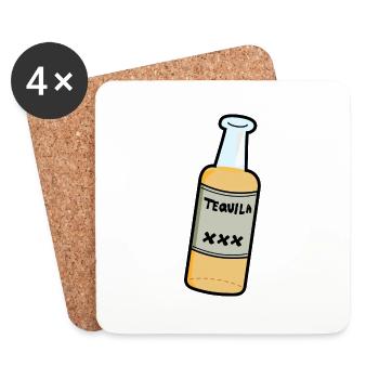 Tequila - Untersetzer (4er-Set) - Weiß - Vorne