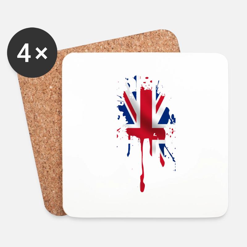 union jack - Coasters (set of 4) - white