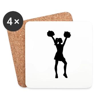 Cheerleader - Coasters (set of 4) - white - Front