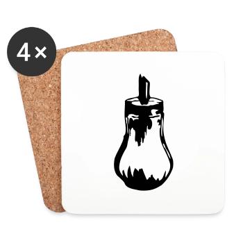 Sugar Shaker - Coasters (set of 4) - white - Front