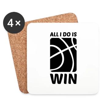 all_i_do_is_win_1_f1 - Dessous de verre (lot de 4) - blanc - Devant
