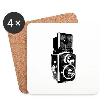 Rolleiflex-Kamera - Untersetzer (4er-Set) - Weiß - Vorne