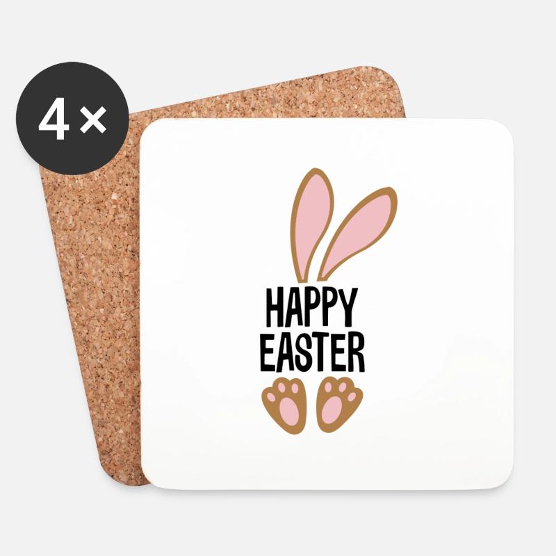 Ostern - Untersetzer (4er-Set) - Weiß
