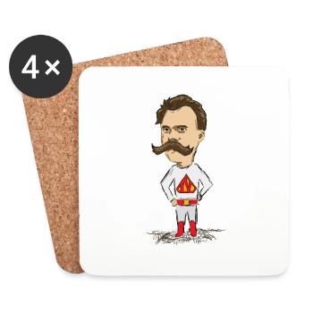 Nietzsche - Coasters (set of 4) - white - Front
