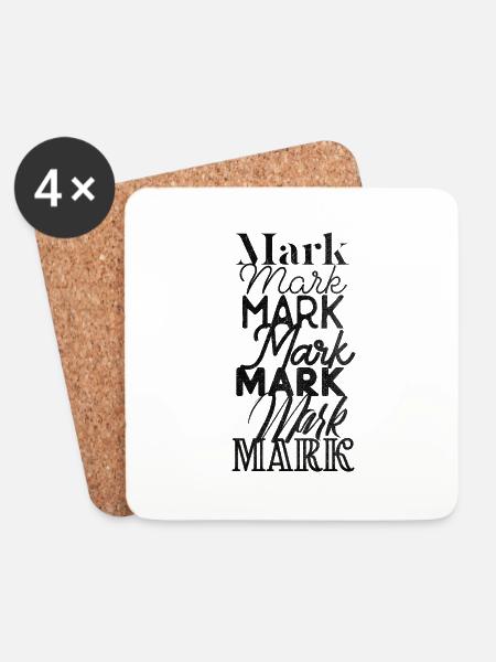 Mark - Untersetzer (4er-Set) - Weiß