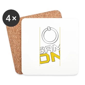 Game ON - Coasters (set of 4) - white - Front