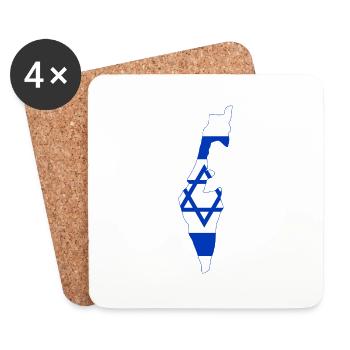 Blue - Coasters (set of 4) - white - Front