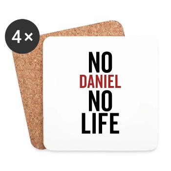 Pas de Daniel Pas de vie - Dessous de verre (lot de 4) - blanc - Devant