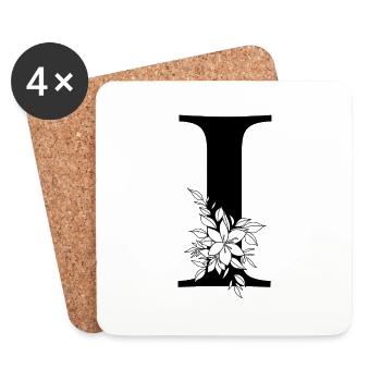 Point I - Coasters (set of 4) - white - Front
