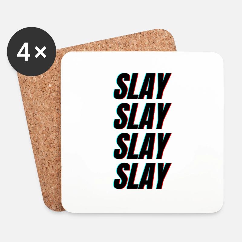Slay3D - Coasters (set of 4) - white