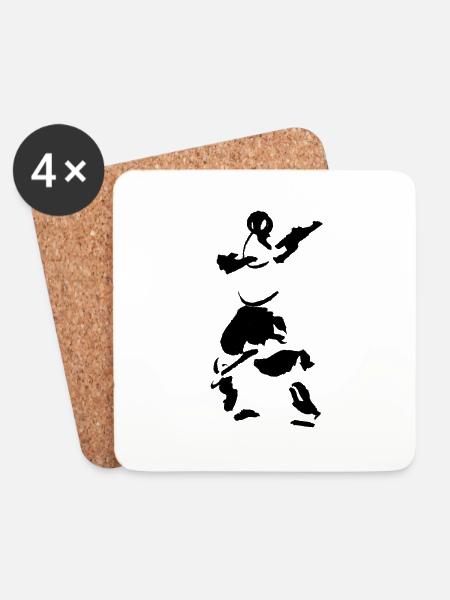 Taichi - Untersetzer (4er-Set) - Weiß