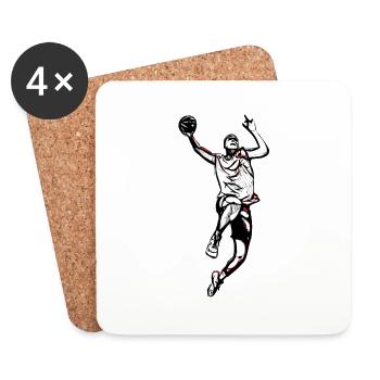 Ballsport - Untersetzer (4er-Set) - Weiß - Vorne