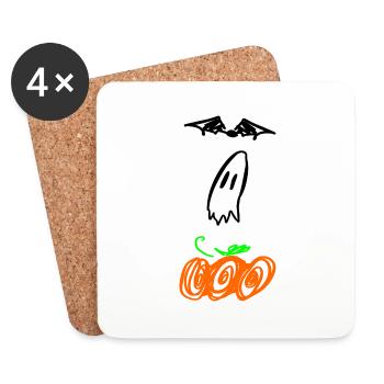 Allhallows - Dessous de verre (lot de 4) - blanc - Devant