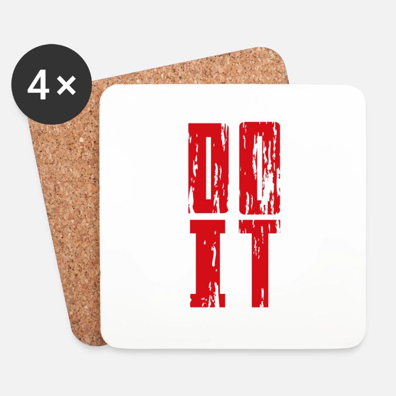DO IT - Untersetzer (4er-Set) - Weiß