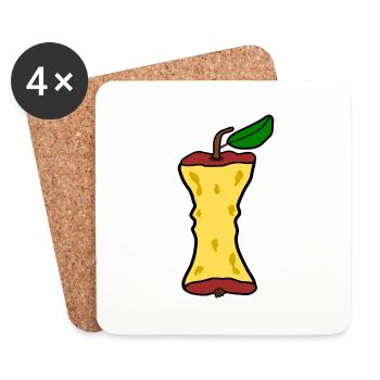Semoule de pomme - Dessous de verre (lot de 4) - blanc - Devant