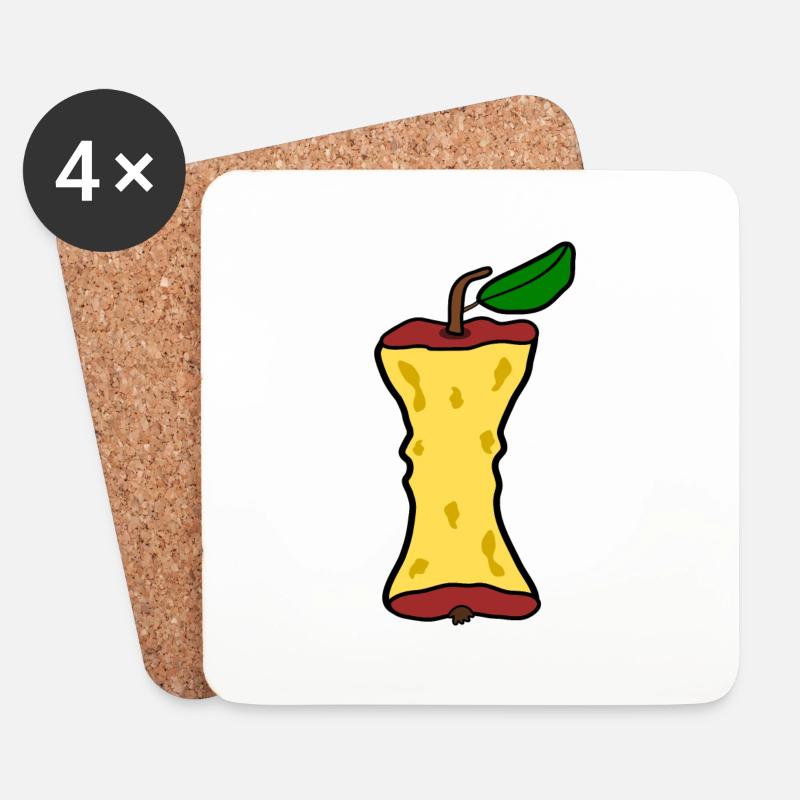 Apple semolina - Coasters (set of 4) - white
