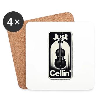 Juste Cellin' 11 - Dessous de verre (lot de 4) - blanc - Devant