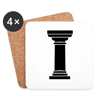 Greek Column - Coasters (set of 4) - white - Front