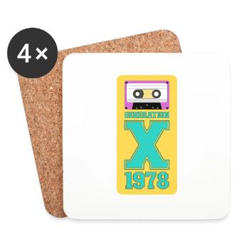 1978 Generation X Funk - Coasters (set of 4) - white - Front