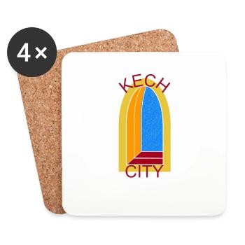 KECH CITY WINDOW 2 - Dessous de verre (lot de 4) - blanc - Devant