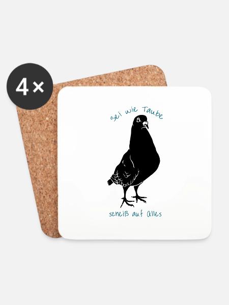 Be like dove *** on everything - Coasters (set of 4) - white