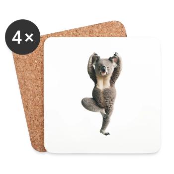 Koala - Untersetzer (4er-Set) - Weiß - Vorne