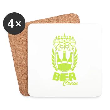 Beer Crew - Coasters (set of 4) - white - Front