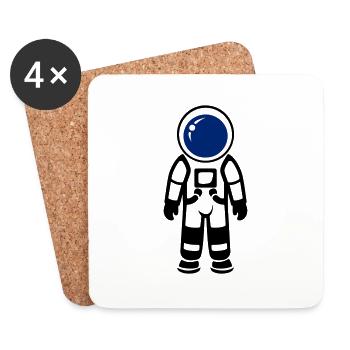 Astronaut - Untersetzer (4er-Set) - Weiß - Vorne