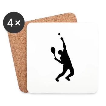 tennis - Untersetzer (4er-Set) - Weiß - Vorne