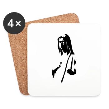 Virgin Mary - Coasters (set of 4) - white - Front