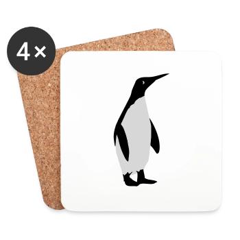 penguin - Coasters (set of 4) - white - Front